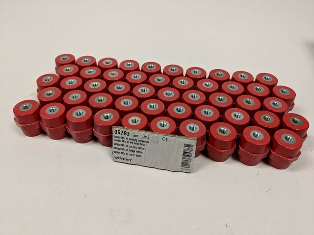 40x Wöhner Isolator 05780 Isolierbuchsen M8x40 Konvolut