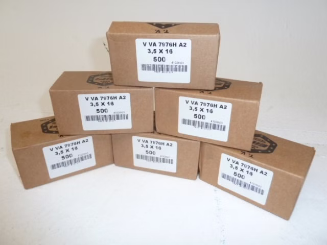 500 Stück Schraube VA Edelstahl Sechskantschruabe Maschinenschrauben 3,5x16