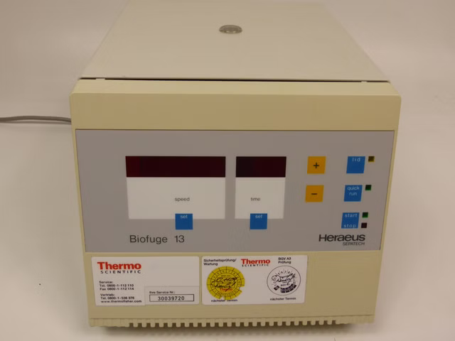 Heraeus Biofuge 13 Zentrifuge Laborzentrifuge Tischzentrifuge Rotor 3757