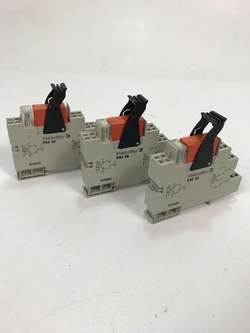 3x Weidmüller PXZ 35 Relais 853669 Relaiskoppler PXZ35 