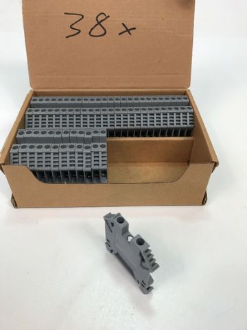 38x Reihenklemme 4mm2 Woertz Grau 3424GR EAN 7611718201530