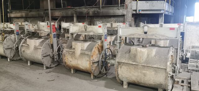 Mas Trommelpfanne Gießpfanne Fassungsvermögen ca. 2t drum pan Pouring pan