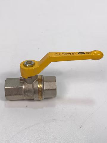 Messing Vernickelt Kugelhahn Venus DVGW Gewinde PN63 DN15 EN331