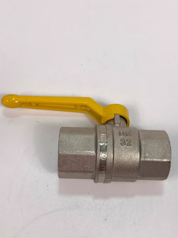 Messing Vernickelt Kugelhahn Venus DVGW Gewinde DN32 EN331 1006G207