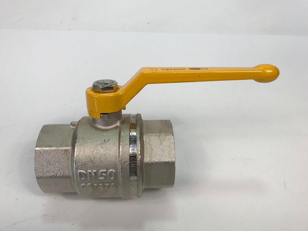 Messing Vernickelt Kugelhahn Venus DVGW Gewinde DN50 PN40 EN331 ...