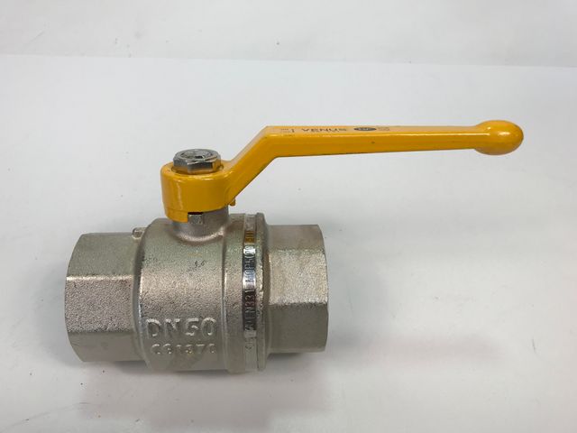 Messing Vernickelt Kugelhahn Venus DVGW  Gewinde DN50 PN40 EN331 1001G209