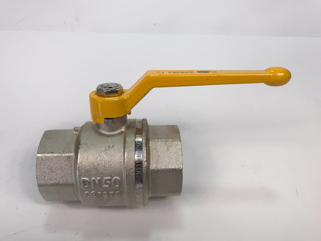 Messing Vernickelt Kugelhahn Venus DVGW  Gewinde DN50 PN40 EN331 1001G209