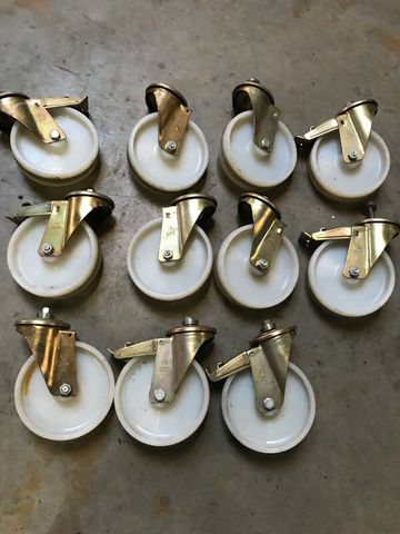 11x Rollen LAG 180mm Rad Transportrollen Lenkrollen