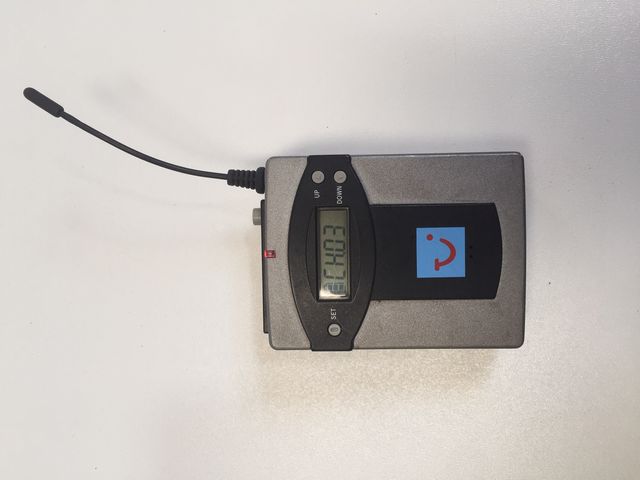 Reisebegleiter Bodypack pocket Receiver Transmitter Funkempfänger Funksender