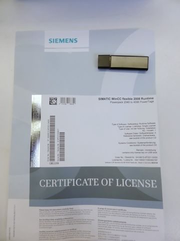 Siemens 6AV6613-4FG01-3AD0 WinCC flexible 2008 Runtime Powerpack 2048 > 4096 