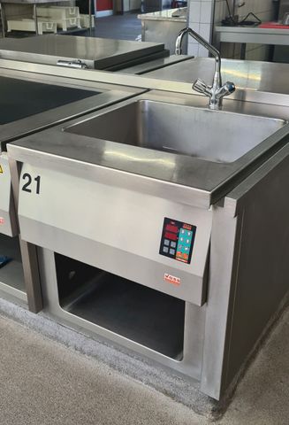 Voss 08E2022S Elektro Edelstahl Wasserbad Bainmarie Bain Marie Gastronomie 