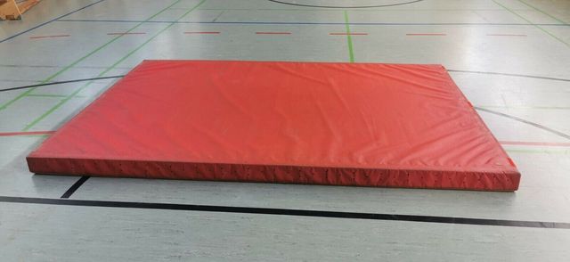 Niedersprungmatte 3 x 2m Sportmatte Turnmatte rot 13cm h, Orig. Reuther  Np669 €