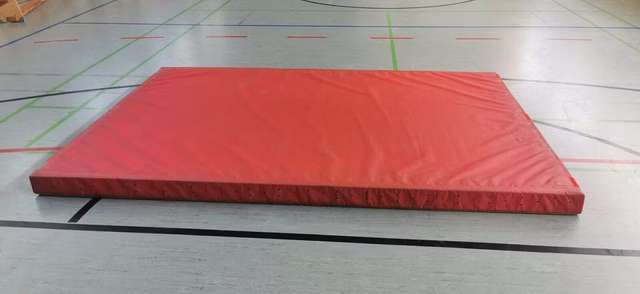 Niedersprungmatte 3 x 2m Sportmatte Turnmatte rot 13cm h, Orig. Reuther  Np669 €