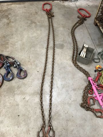 Kette 2 Strang 4,25t Gesamtlänge 3000mm Krankette Anschlagkette Verkürzbar