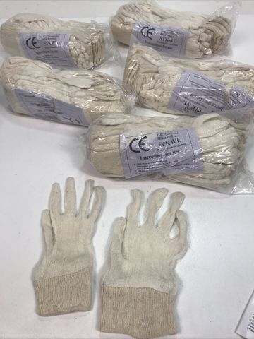 60x  Leichte Handschuhe Gr.8-9  Weiss Baumwolle UVP 49 €