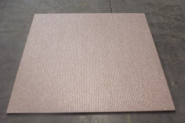 Italienische Bodenfliese Fliese 45x45 cm geriffelt Rutschfest Weiß, Beige, Braun