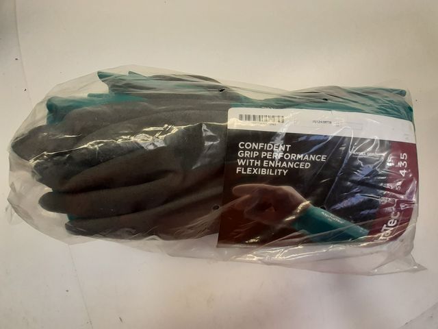 12 Paare Ansell 58-435 AlphaTec Schutzhandschuhe Nitril Größe 11 grün grau