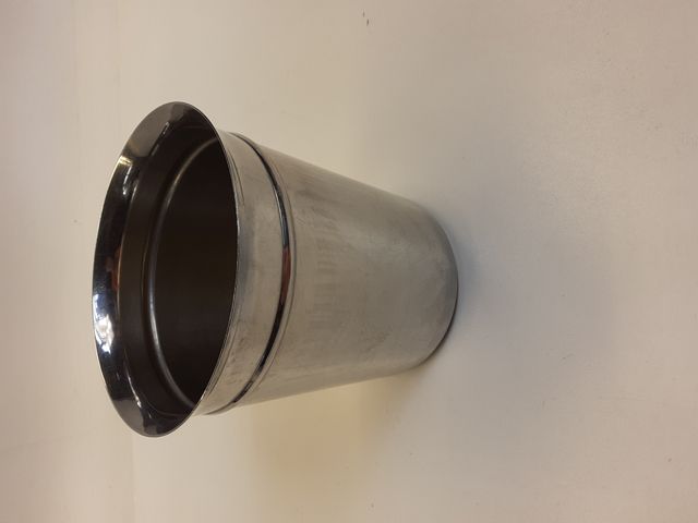 3x Sektkühler Jean Couzon Edelstahl 21 hoch oben 19 breit unten 14 breit (cm)