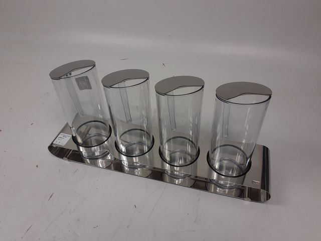 Frilich Müslibar ELEGANCE "Quadro" Edelstahl Müsliflöte 60cmx29cmx14cm 6 Liter