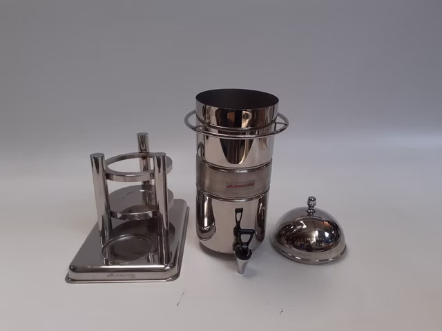 Deagostini Milk Dispenser Edelstahl Milchspender Getränkespender Gastro Spender