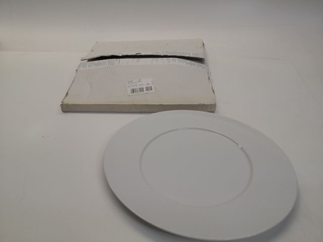 10x Seltmann Weiden SW Mandarin Teller flach oval 37,5 cm weiß Essteller Weiß