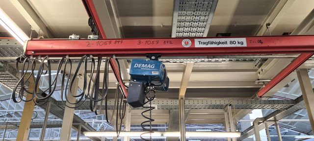 DEMAG Kran Kettenzug DCM-Pro 2 80 1/1 H2.8 V16/4 80 kg mit Kranhimmel (2x3m)