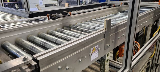 Interroll Rollbahn Förderband Förderbahn Rollenförderer 2,17m mit Antrieb