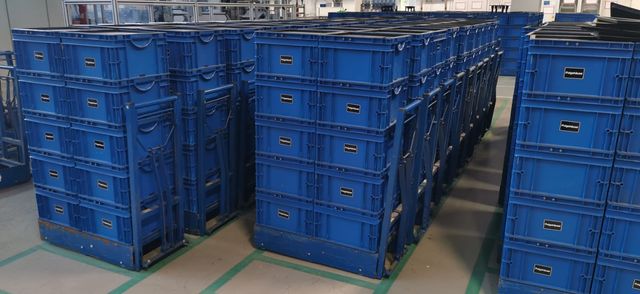 B004-1008.2 Plattformwagen für KLT Boxen Wagen Transportwagen 90x39x100cm 400kg