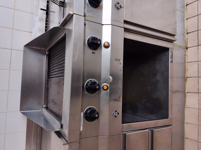 MKN 25822 Grillplatte Bräter Bratplatte Grill Griddelplatte Edelstahl VA 7,5 kW