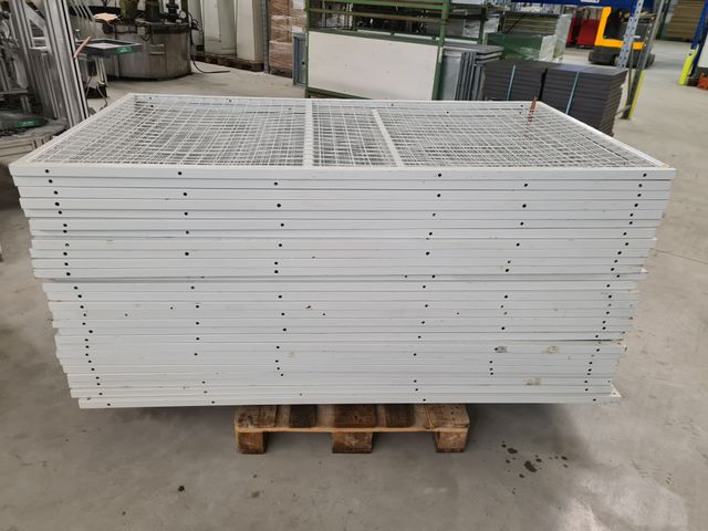Schutzzaun Gitterrahmen Gittertrennwand Trenngitter Abtrennung 185x105x3cm