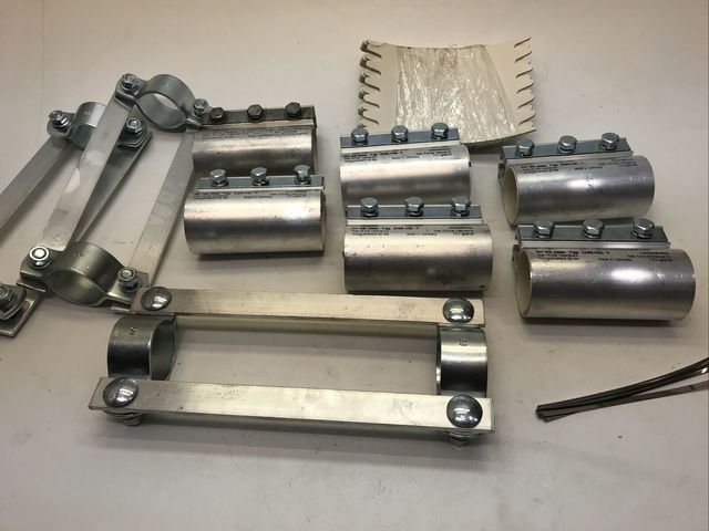 6x Rohrkupplung DVK-HD 60,3mm AlMgSi 0,5 F22 Alu-Spannbacken