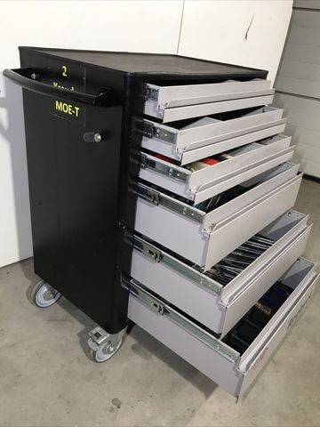 Profi Werkzeugwagen ROEBUCK mit Werkzeug Werkstattwagen 6 Schubladen Vollauszug