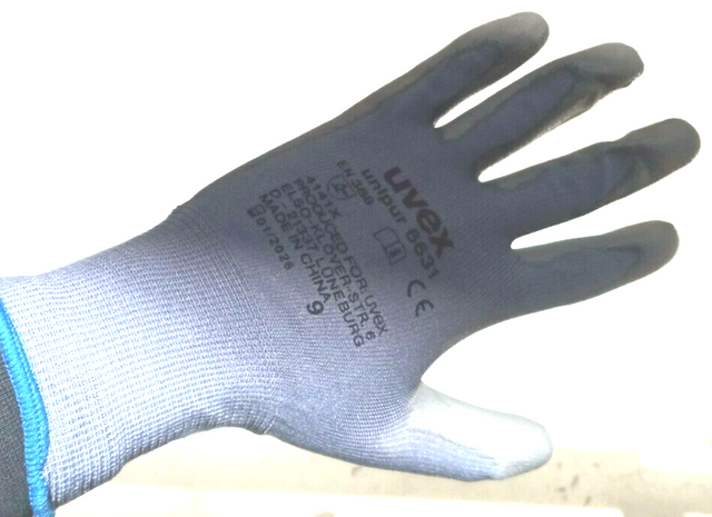 10 Paar Uvex unipur 6631 Arbeitshandschuhe Schutzhandschuhe Größe 9/L
