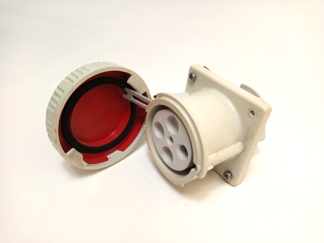 Walther Anbaudose gerade 125A-6h Typ 479 CEE Kunststoff Steckdose 380-415V