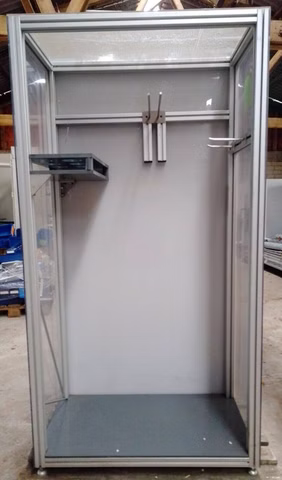 Bosch Rexroth Alu Profil Kabine Regal Putzutensilien 195x102x51
