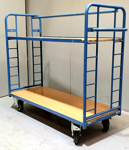 Transportwagen 250 KG, Tischwagen 2 Böden, 151 x 55 x 126 cm, Lagerwagen