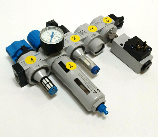 Festo Insel LFR-1/4-D-MINI-KG, Wartungseinheit, 185779 Einschaltventil, S708