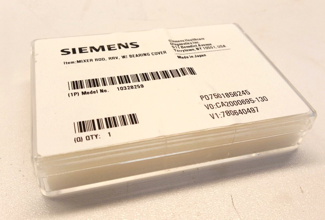 Siemens 10328259 Mixer Rod RRV w/ Bearing Cover, ADVIA, Mischstab, Lab, Labor