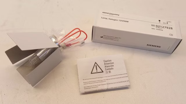Siemens 073-0099-01 biochemische Lampe 12V 50W, 10309448, PG55928 J-05, Halogen