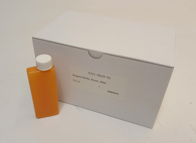  33x Siemens XXX-0019-01 Reagent Bottle, brown 40ml, ADVIA, Reagenzflasche