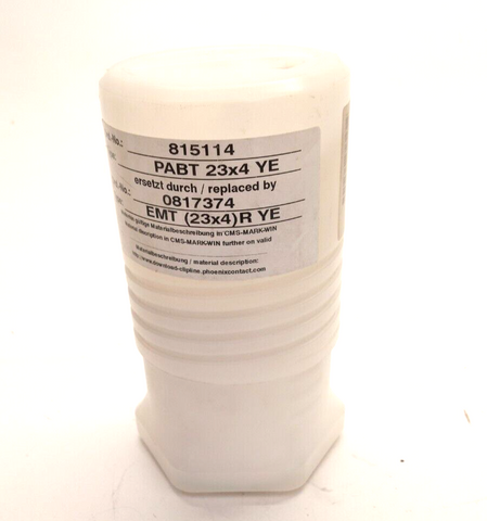 Phoenix Contact Einsteckschild 0817374 Typ EMT (23X4)R YE