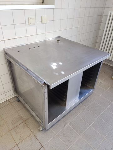 Voss Edelstahl Tisch Mobil Kombidämpfer Untertisch GN Aufnahme 80x100x90 cm