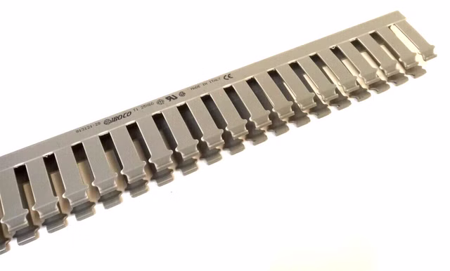 48 Meter Iboco Verdrahtungskanal 25x60 mm 2m Kabelkanal, Kabelführung, grau PVC