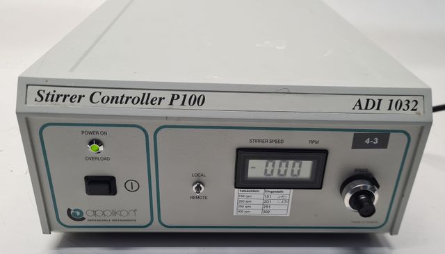 Applikon Stirrer Controller ADI 1032 Rührwerkssteuerung P100 Drehzahlregler 