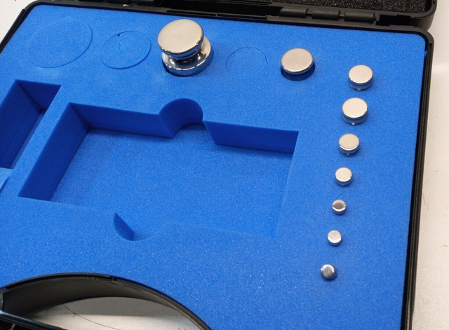 Kern Gewichtssatz, Kl. E2, Kompaktform (Kern 312) Edelstahl poliert 1-50g + 200g