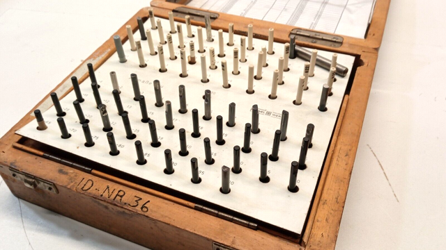 Hommelwerke Prüfstifte Nennmass  1-65 mm +/- 100 Mikrometer Messstifte Meßstift