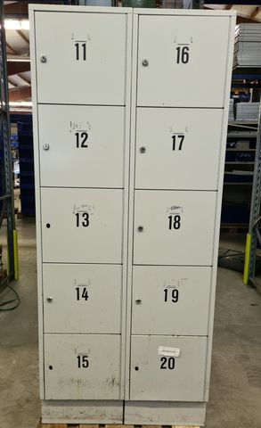 Schließfach Wertschließfach 10fach 185x80x50cm Spind