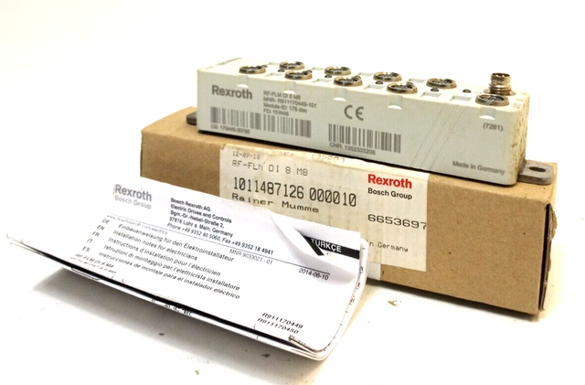 REXROTH RF-FLM DI 8 M8 Dig. Inputs Lokalbus-Gerät NEU