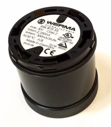 Werma 64681055 Interface Modul, Signalgeräte schwarz 200mA intern, 300mA extern