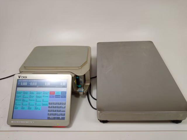 DIGI SM-5500B Verkaufswaage Waage Ladenwaage Touchscreen Drucker Wiegeplattform 